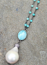 Load image into Gallery viewer, Aventurine Baroque Pearl Necklace