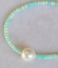 Load image into Gallery viewer, Chrysoprase Single Pearl Necklace