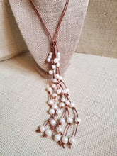 Load image into Gallery viewer, pearl cascade adjustable necklace
