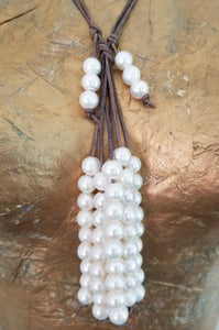 adjustable pearl necklace 
