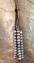 Load image into Gallery viewer, pearl and leather jewelry