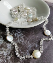 Load image into Gallery viewer, Moonstone Pearl Necklace