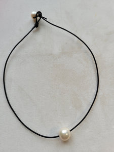 Classic Coastal Floating Pearl Necklace
