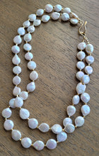 Load image into Gallery viewer, Classic Double Coin Pearl Necklace
