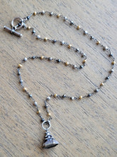Load image into Gallery viewer, Vintage Pagoda Pyrite Necklace