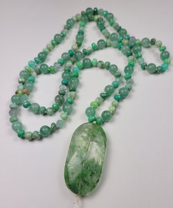 Green Gemstone Mix Necklace