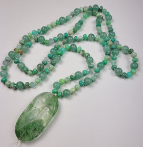 Green Gemstone Mix Necklace