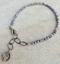 Load image into Gallery viewer, Delicate Iolite Pyrite Bracelet