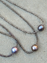 Load image into Gallery viewer, Pyrite and Pearl Necklace