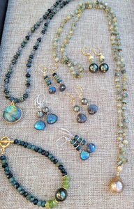 Kambaba Jasper and Labradorite Necklace