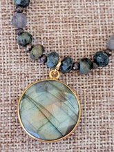 Load image into Gallery viewer, Kambaba Jasper and Labradorite Necklace