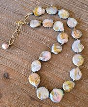 Load image into Gallery viewer, Unique Natural Jumbo Coin Pearl Necklace