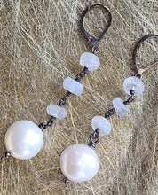 Load image into Gallery viewer, Moonstone Baroque Dangles